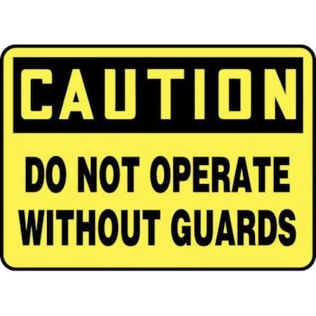 Accuform OSHA CAUTION SAFETY SIGN  DO NOT MEQC720XL MEQC720XL
